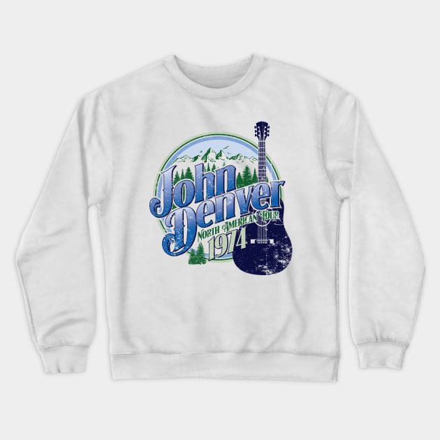 John Denver North American Tour Crewneck Sweatshirt by MindsparkCreative